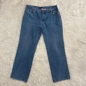 Vintage 90s Stretch Western Indie Bill Blass denim straight leg jeans Size 14